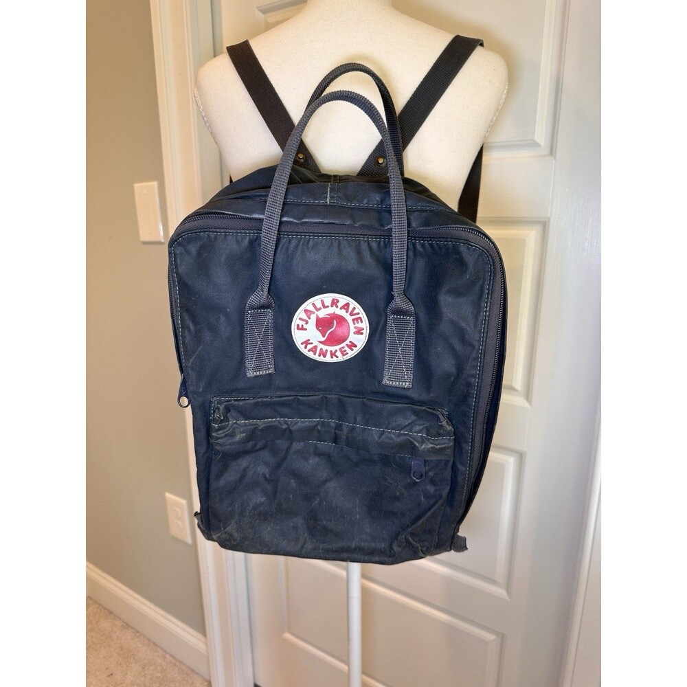 Fjallraven Kanken Classic Navy Blue 16L Backpack 23510 Travel Laptop Bag Y2K